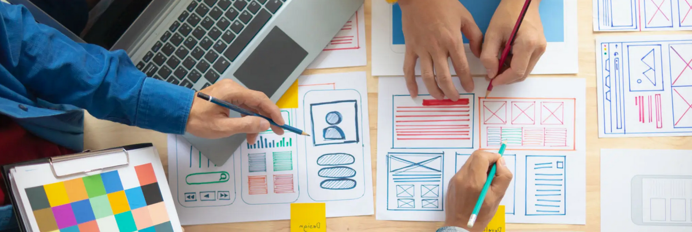 website development brainstorming session